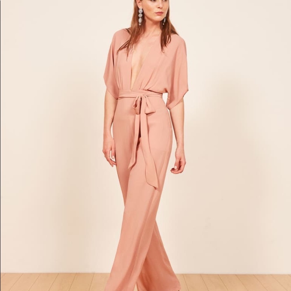 Reformation NWT Lemongrass Jumpsuit In Serenade 6P